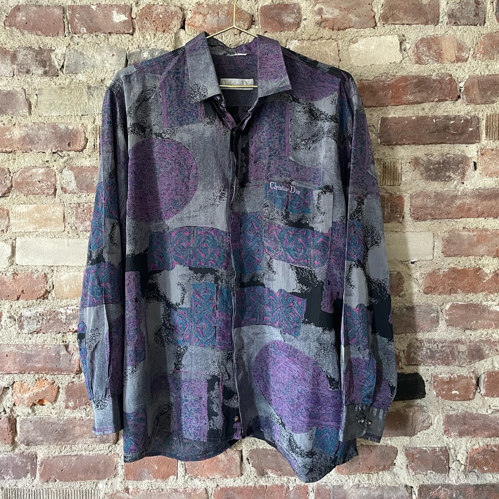 Vintage Christian Dior Abstract Shirt